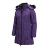 Snowfall Parka Puffer Coat with Detachable Hood and Faux-Fur Trim, , large