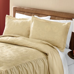 Embroidered Alpine Ruffle Sham, , large