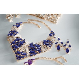 Crystal Marquise Necklace and Earring Set, , large