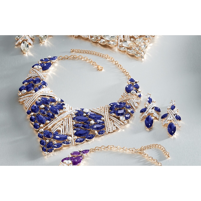 Crystal Marquise Necklace and Earring Set, , large