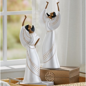 Ivory Praises African Lady Figurines, , large