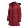 Snowfall Parka Puffer Coat with Detachable Hood and Faux-Fur Trim, , large