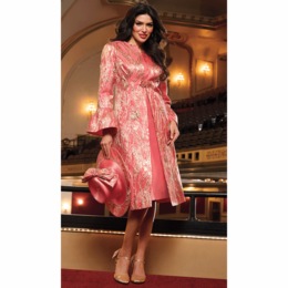 Georgia Jacquard Jacket Dress and Hat, , large