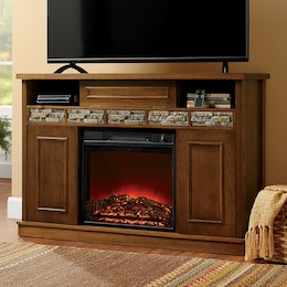 Slate Media Center Fireplace, , large