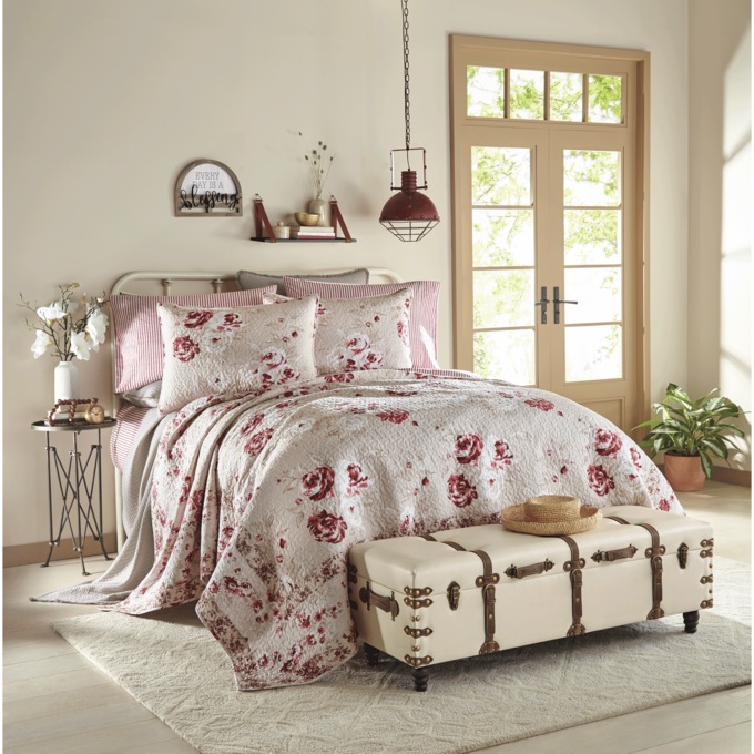 Lee Buckle Storage Bench, Cream, large