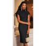 Organza Bodice Sheath Dress, , large