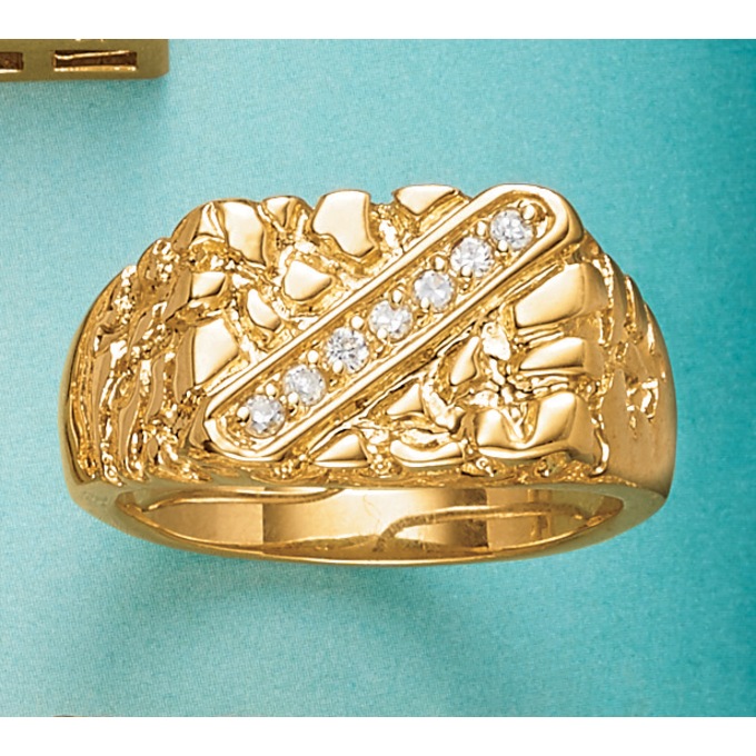 Men&#39;s Nugget Ring, , large