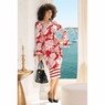 Petrina Shawl-Collar Sheath Dress, , large