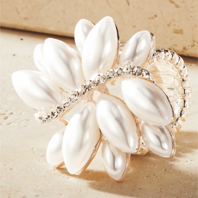 Marquise Cluster Stretch Ring, , large