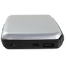Aluminum Charging Wallet, Silver, large