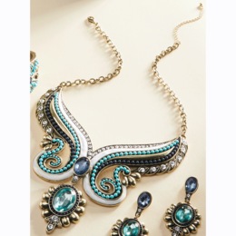 Crystal/Enamel Necklace, , large