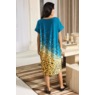 Shenna Diagonal-Print Women's Jersey T-Shirt Dress with Pockets, , large