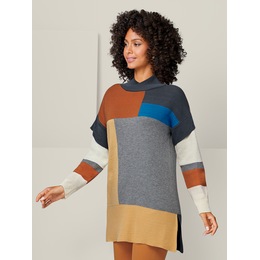 Jessica Colorblock Sweater Tunic, , large