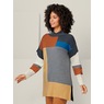 Jessica Colorblock Sweater Tunic, , large