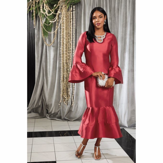 Erleigh Peplum Hem Sheath Dress, , large