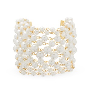 Faux Pearl Multi-Chain Bracelet, , large