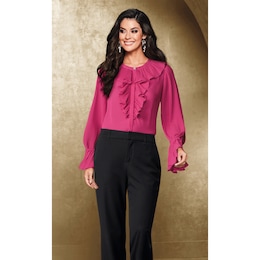 Rae Ruffle Blouse, , large