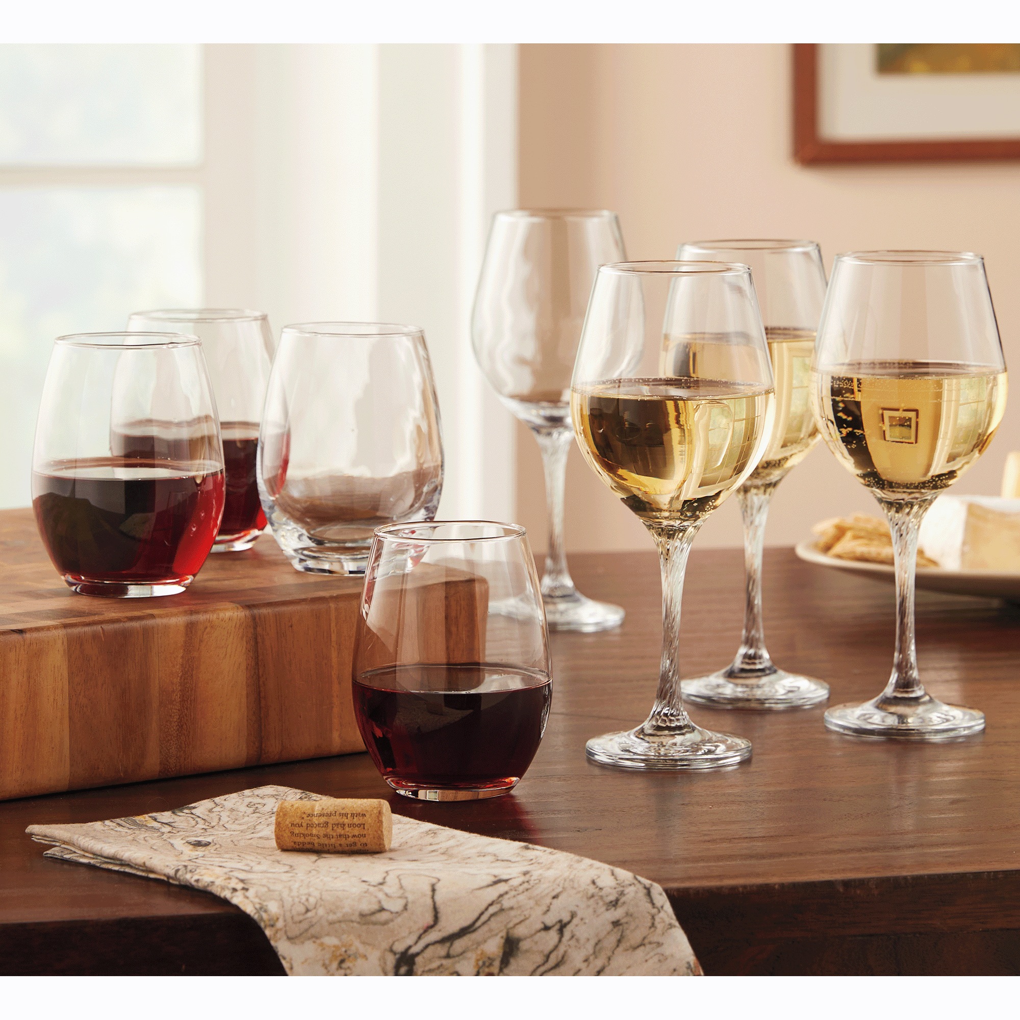 Set of 4 Personalized Wine Glasses, , large