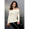 Suzie Sequin Cable Sweater, , large