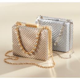 Rhinestone Evening Bag, , large