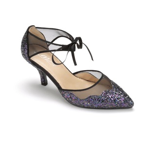 Glitter and Mesh Pump by Midnight Velvet, , large