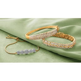 3-Piece Diamond Bracelet Set, , large