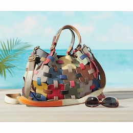 L'Artiste Quilted Leather Handbag, , large