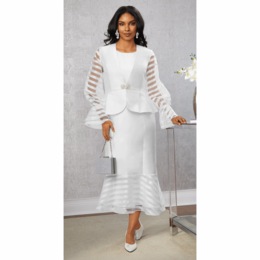 Lessie Peplum Jacket Dress, , large