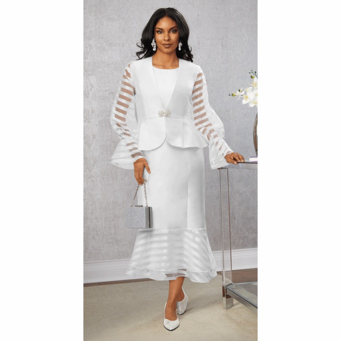 Lessie Peplum Jacket Dress, , large