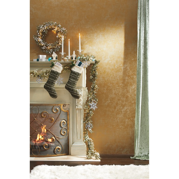 Lit Frosted Berry Floral Collection, , large