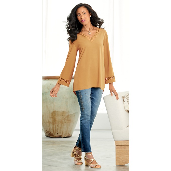 Adore Embellished Jean, , large