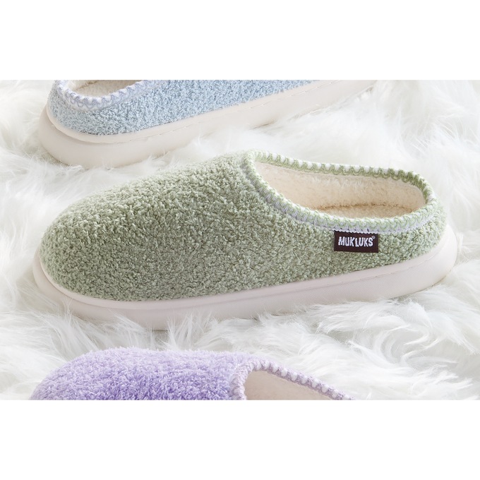 MUK LUKS Luan Basic Bubble Sole Clog, Sage, large