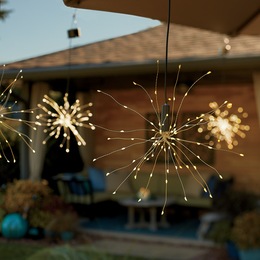 4-Piece Solar Burst Hanging Lights, , large