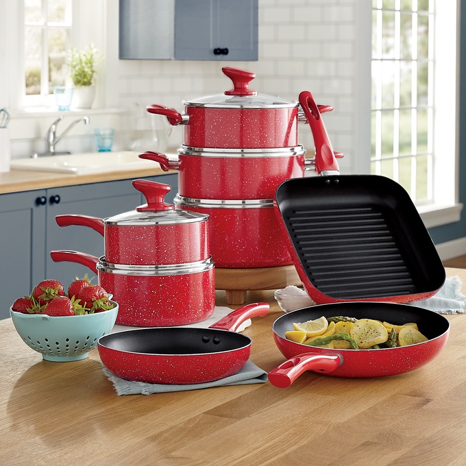 Granitestone 13pc Country Style Nonstick Pots and Pans Cookware Set