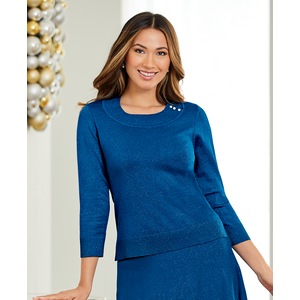 Metallic Sweater, , large