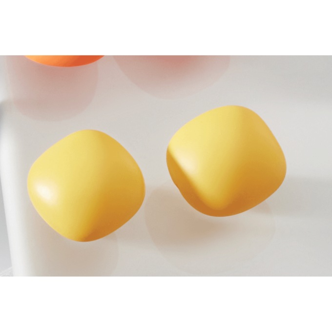 5-Pair Color Earring Set, Yellow, large