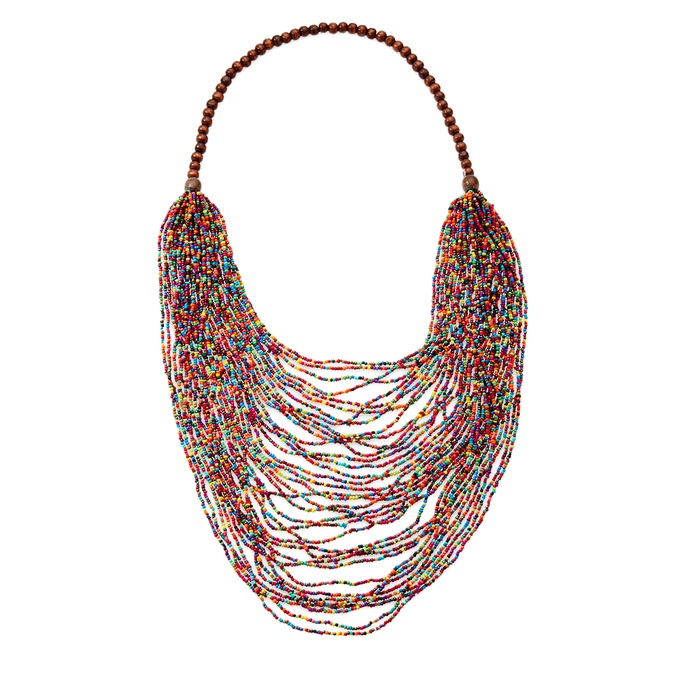 SeedBead Necklace Midnight Velvet