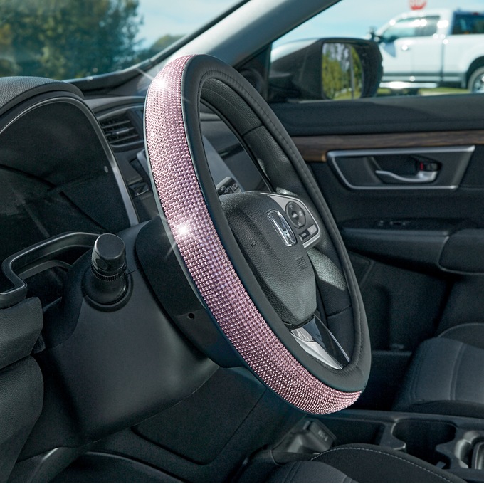 Bling Rhinestone Steering Wheel Cover, , large
