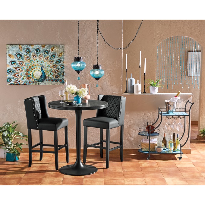 Moroccan Glass Pendant Swag Light, , large