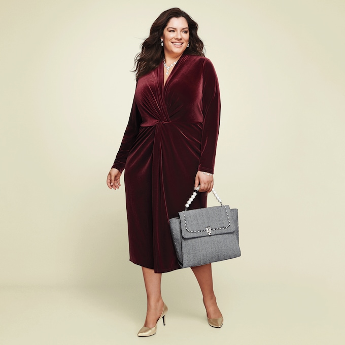 Parisa Velvet Sheath Dress, , large