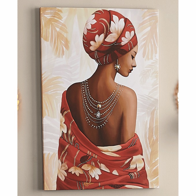 Serenity Embellished Woman Wall Art, , large