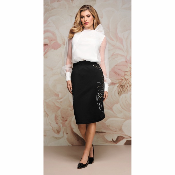 Basia Bow Blouse, , large