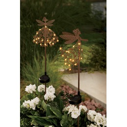 Set of 2 Solar Fairy Stakes, , large