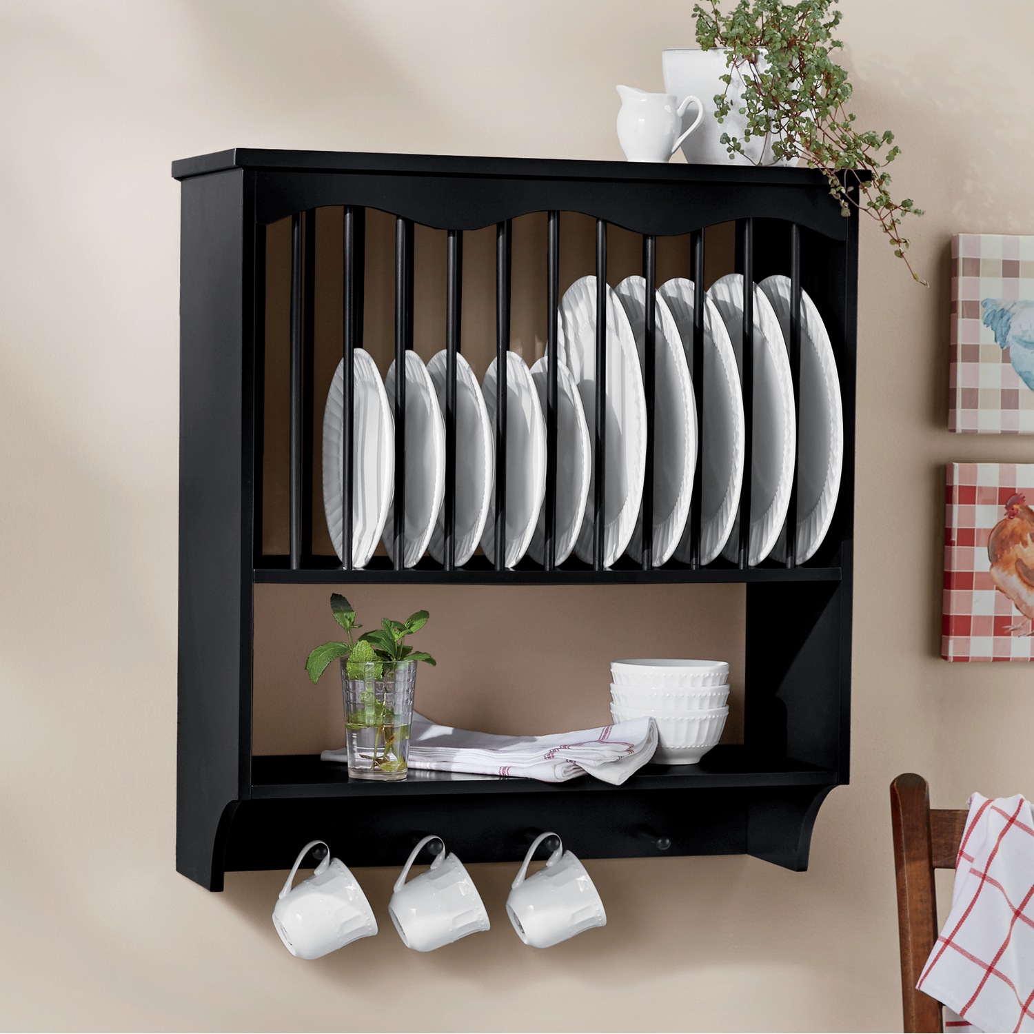 Wall Mount Plate Rack Midnight Velvet Wall Mount Plate Rack Midnight Velvet