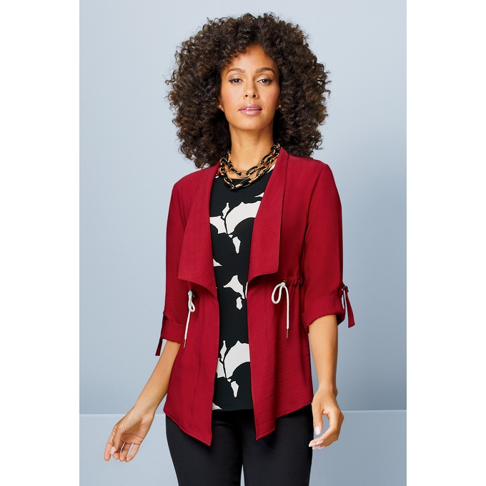Tie-Waist Breezy Jacket, , large