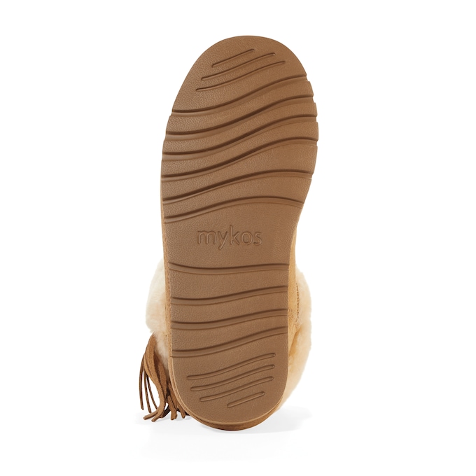 Mykos Amari Sheepskin Genuine Suede Bootie, , large