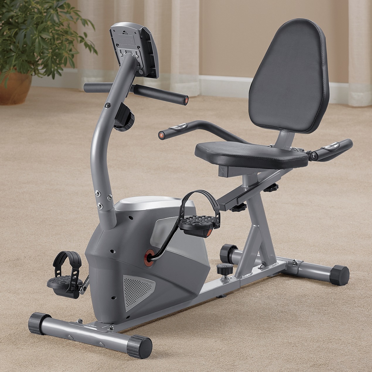 recumbent magnetic exercise bike
