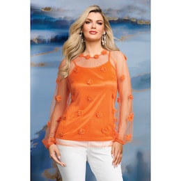 Halston Blouse, , large