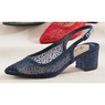 Lady Couture Rhinestone Demi Slingback for Women with 2.5" Block Heel and Adjustable Ankle Strap, , large