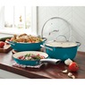 5-Piece Enameled Cast Iron Cookware Set, Island Blue, large